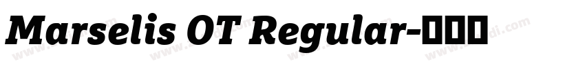 Marselis OT Regular字体转换